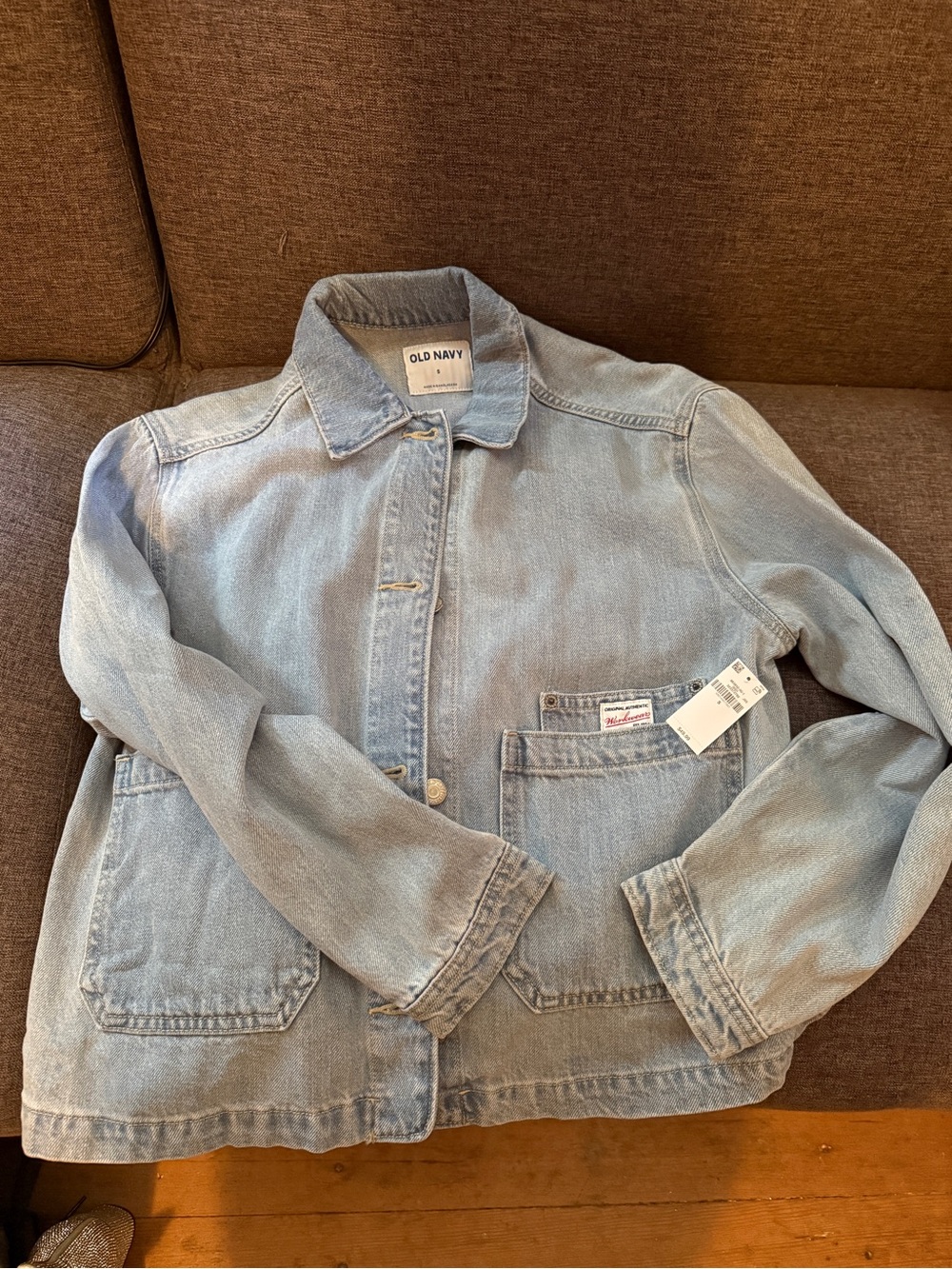Old Navy Light Blue Denim Button-Up Jacket